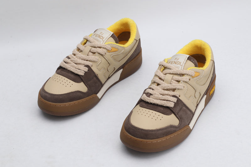 Fendi Fendi Beige Suede Low-Tops