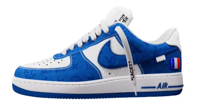 Louis Vuitton Louis Vuitton x Nike Air force 1 - Virgil Abloh White / Blue