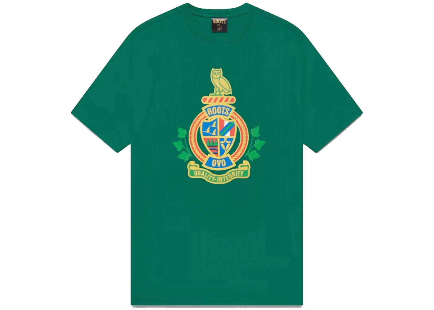 OVO Roots Crest T-Shirt Evergreen