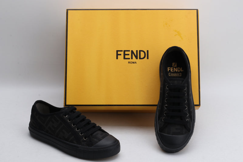 Fendi Fendi Domino Black fabric low-tops