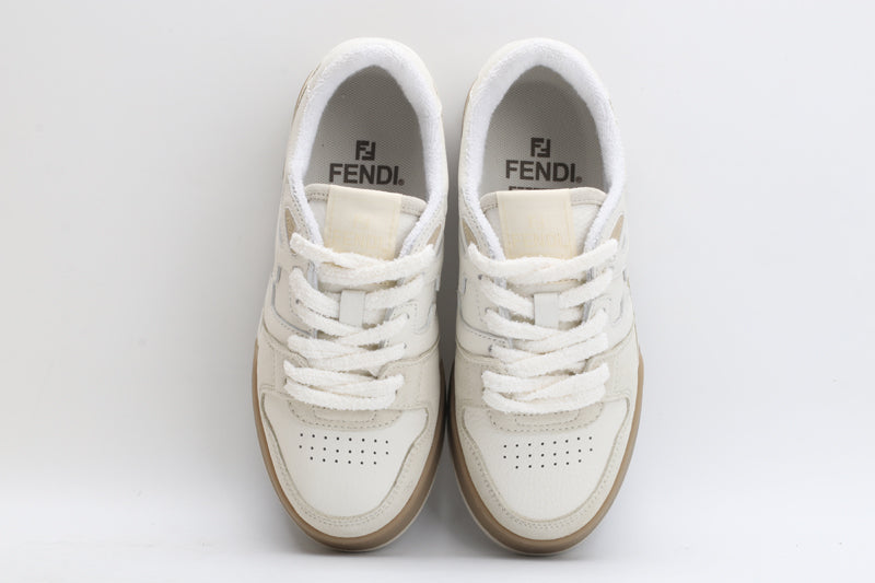 Fendi Fendi White Suede Low Tops