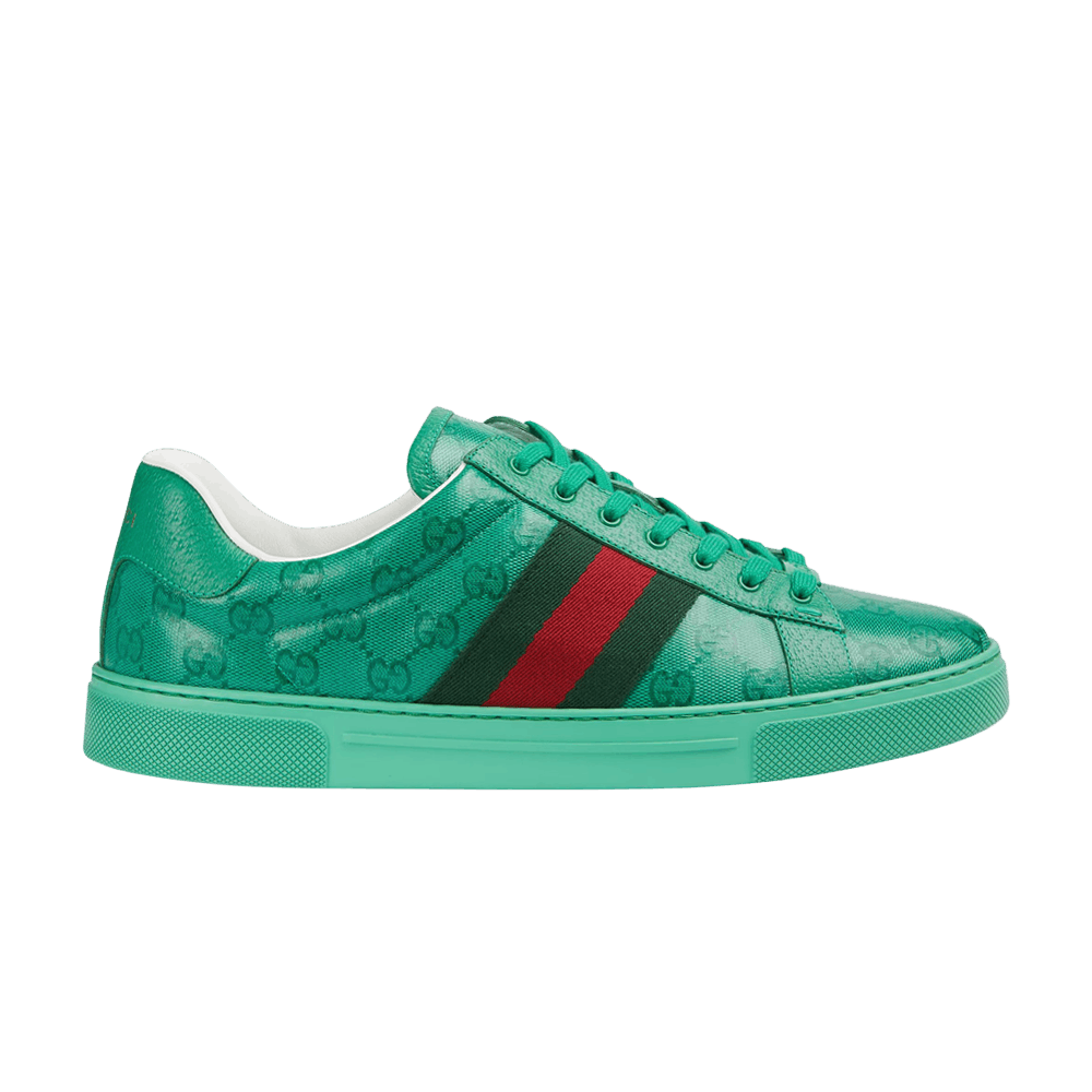 Gucci Ace 'GG Crystal Canvas - Green'