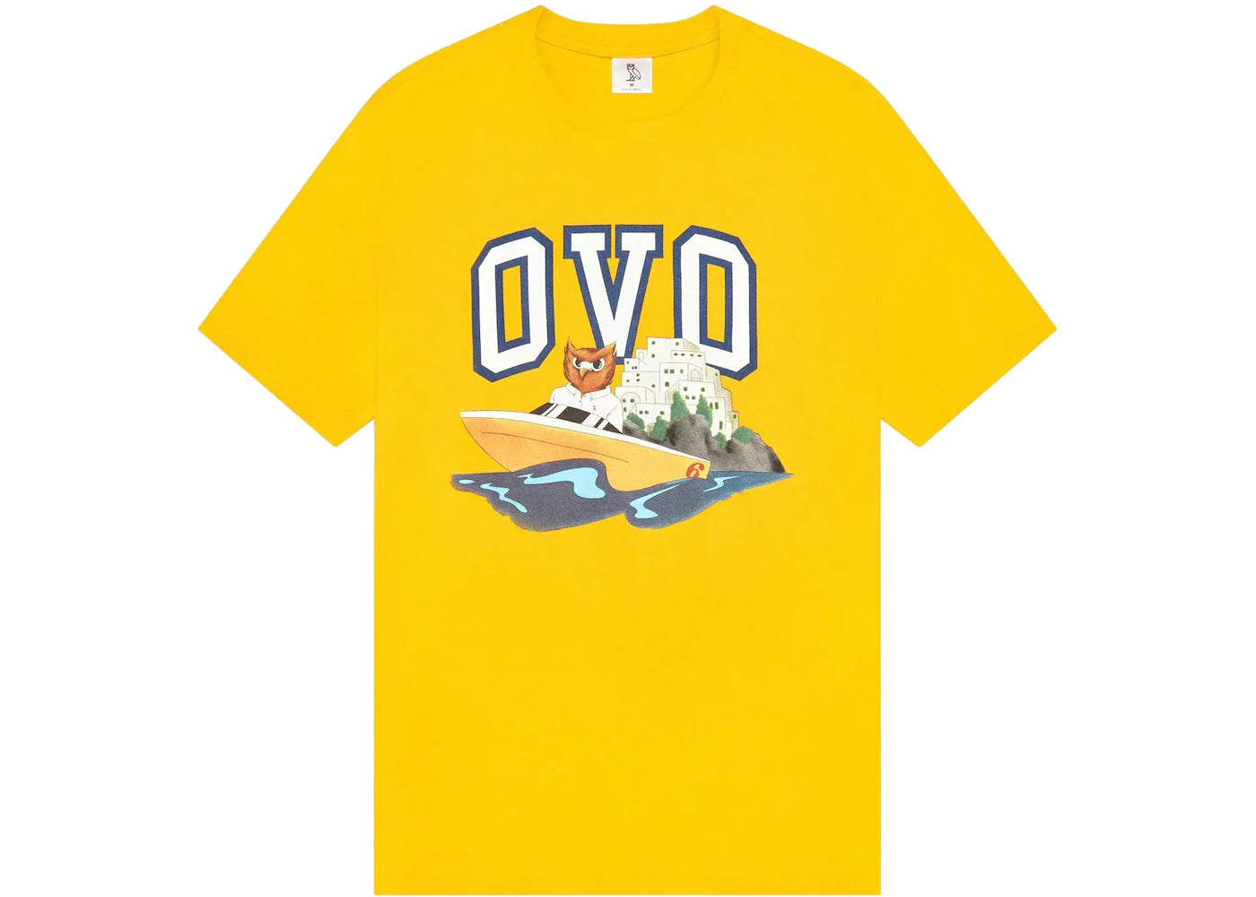 OVO Speedboat Owl T-shirt Yellow