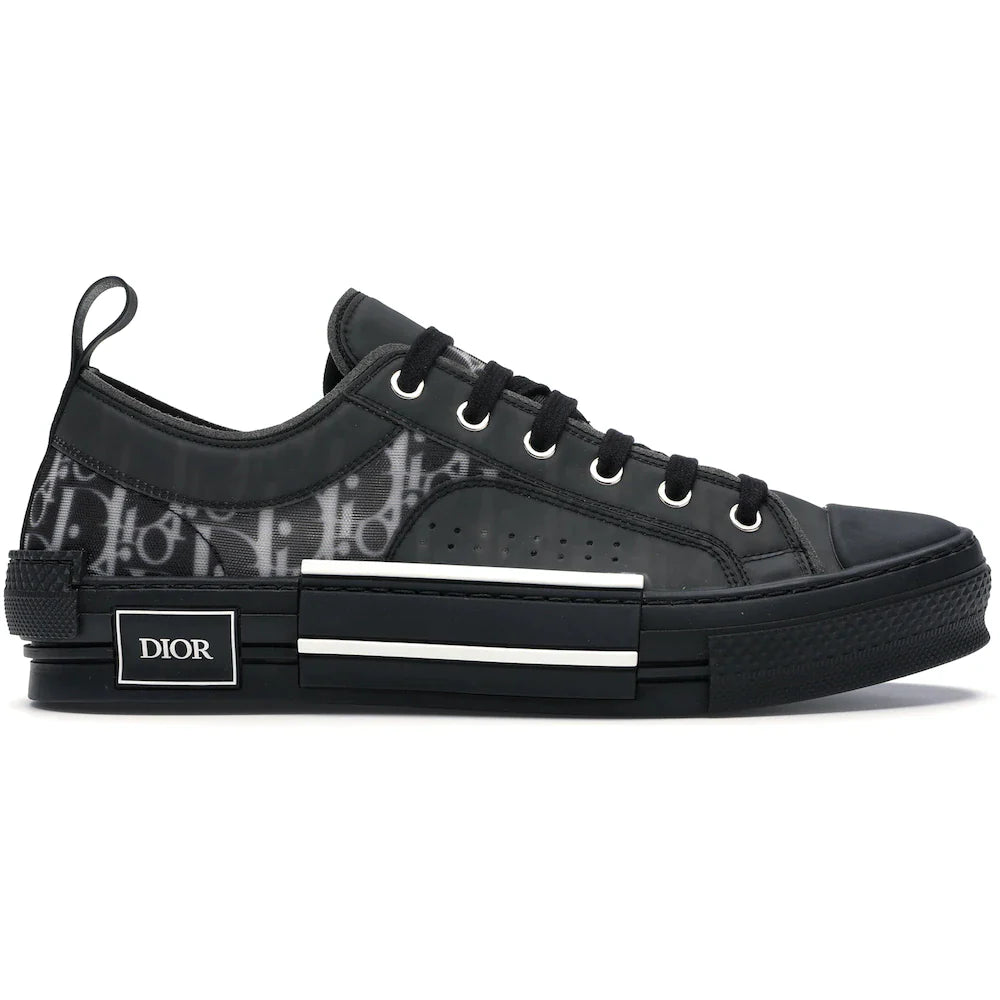 Dior B23 Low Top Canvas Oblique Black