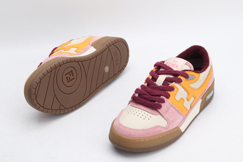 Fendi Fendi Pink Orange Low Tops