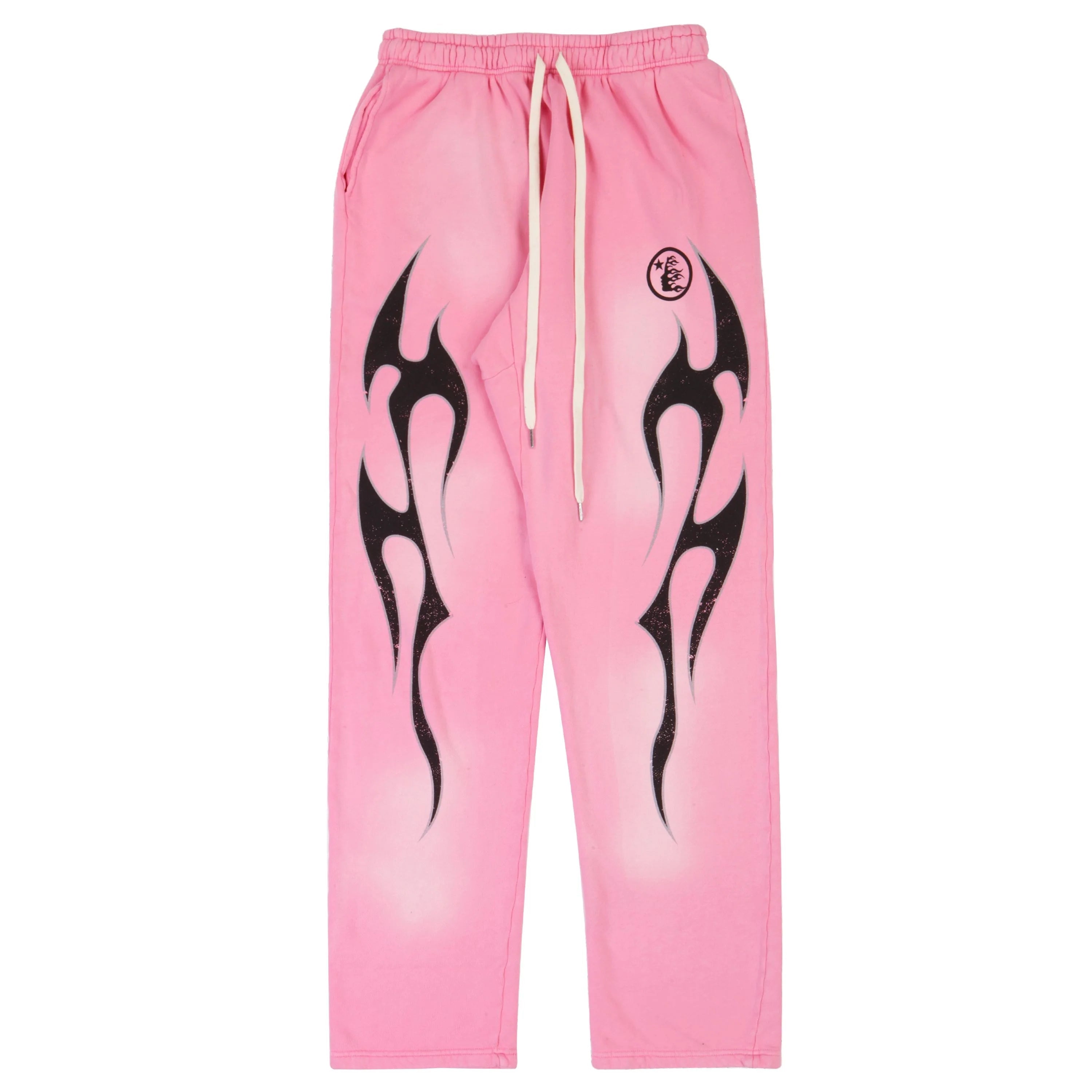 Hellstar Capsule 10 Black Flame Sweatpants Pink