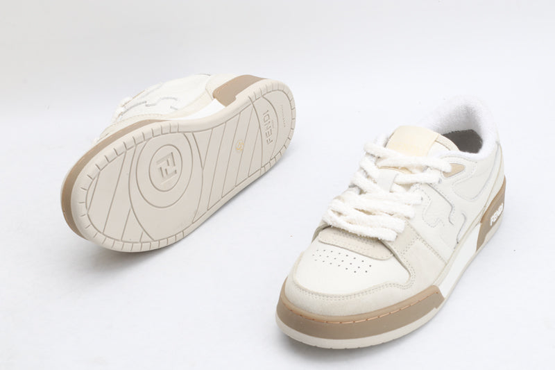 Fendi Fendi White Suede Low Tops