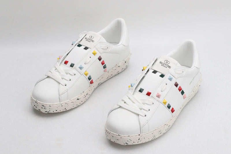 Valentino Garavani OPEN FOR A CHANGE SNEAKER IN BIO-BASED MATERIAL WHITE/MULTICOLOUR