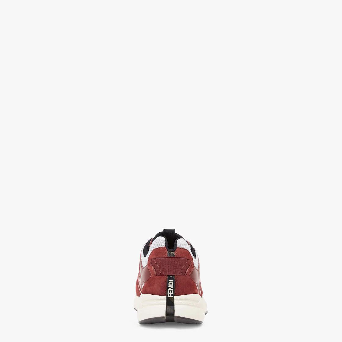 Fendi Faster Trainers Burgundy Nubuck Leather Low-Tops