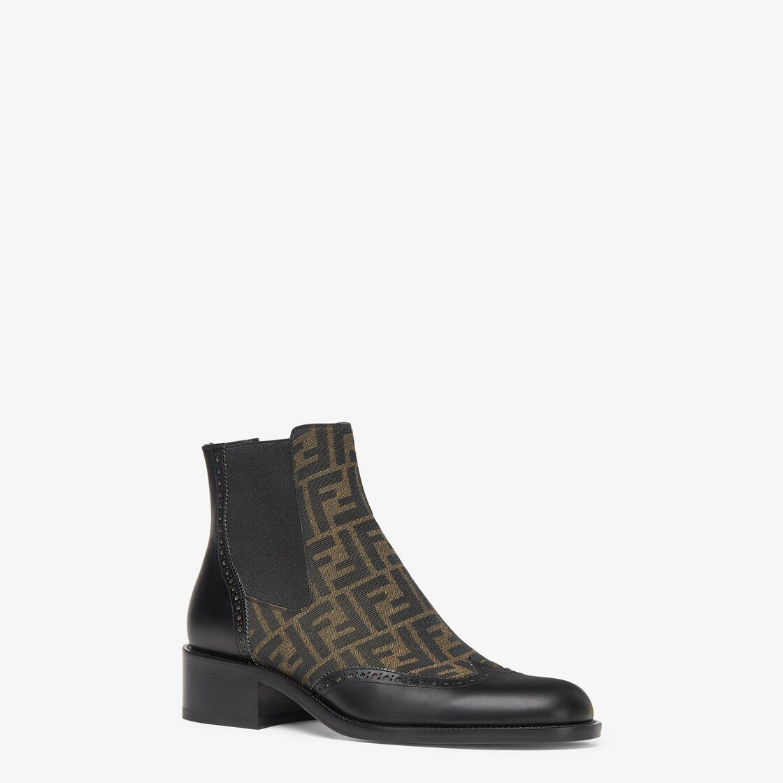 Fendi Ankle Boots Black Leather Ankle Boots