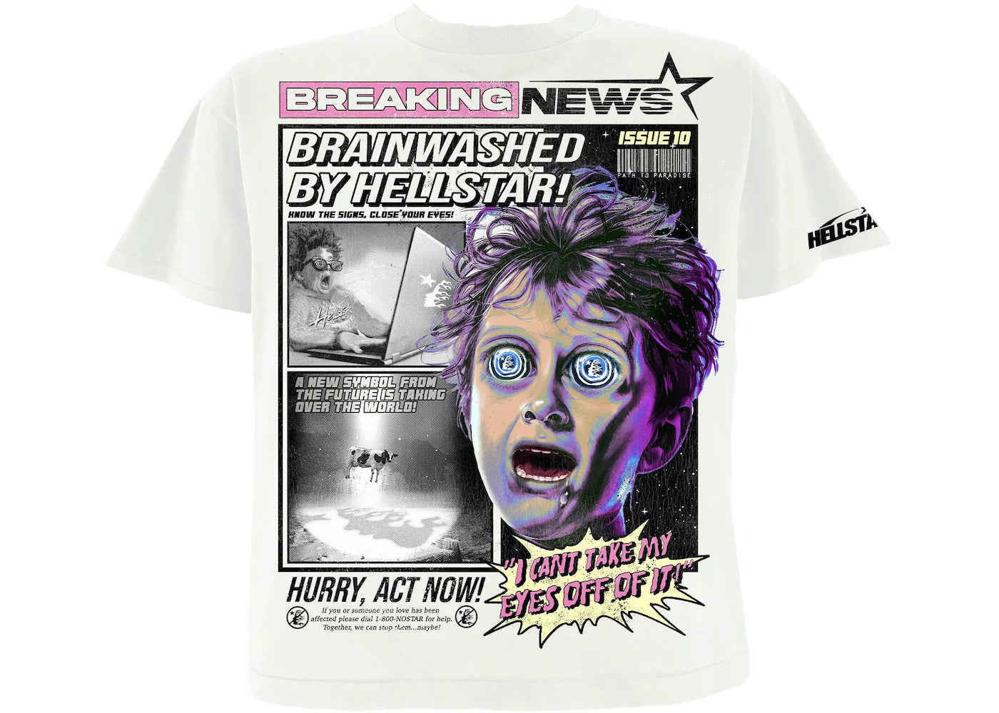 Hellstar Capsule 10 Breaking News T-Shirt White