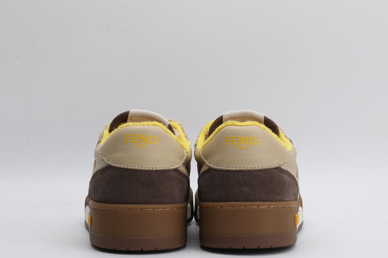 Fendi Fendi Beige Suede Low-Tops