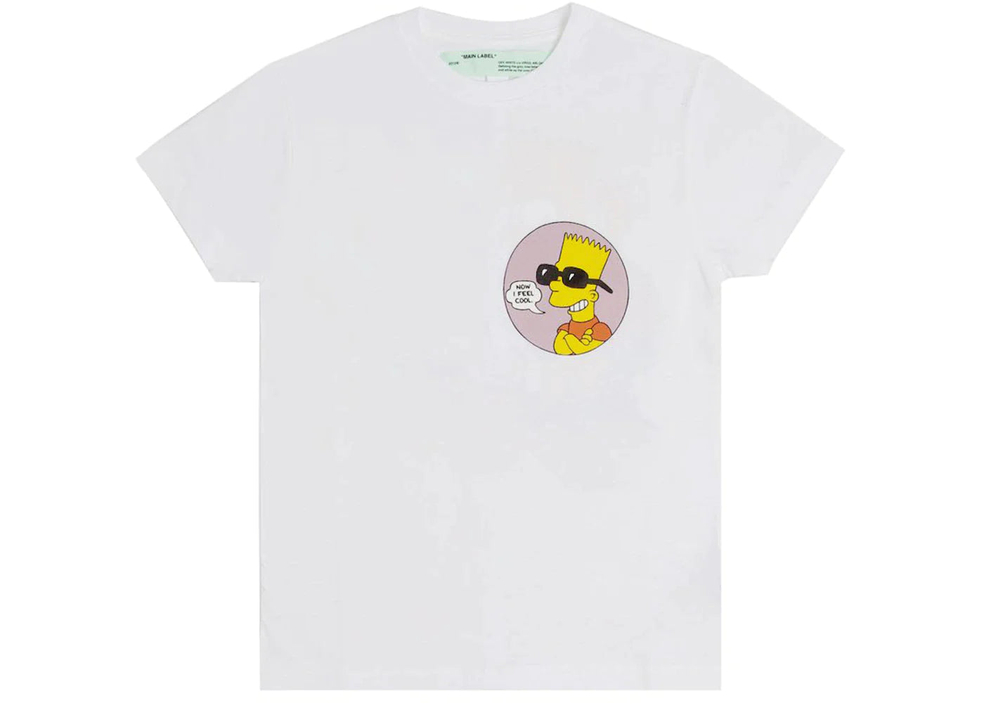 OFF-WHITE Bart Public Enemy T-Shirt White