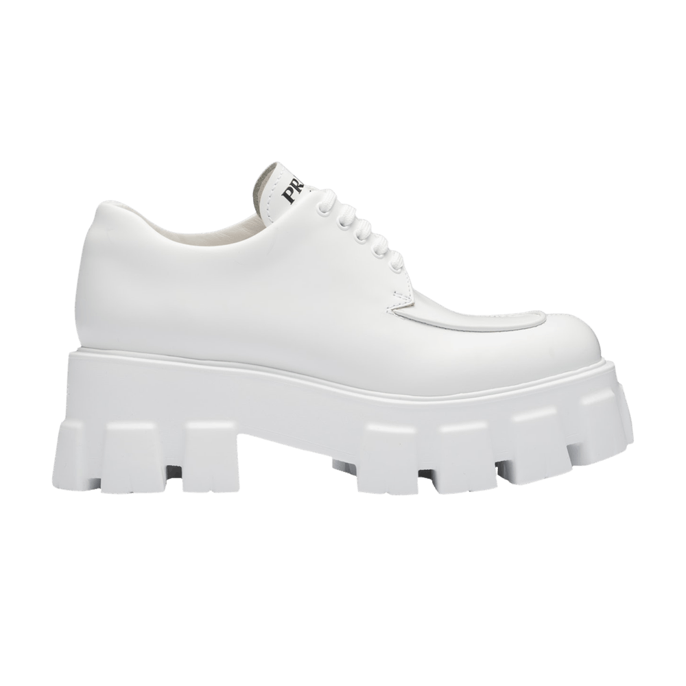 Prada Wmns Monolith Lace Up 'White'