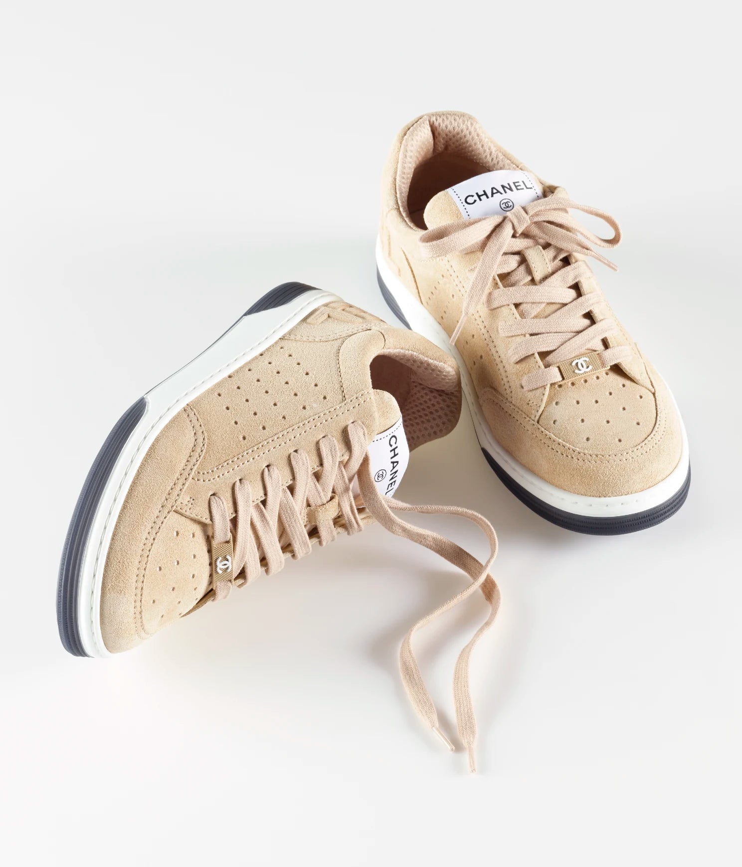 Chanel Chanel Sneaker Calfskin Beige