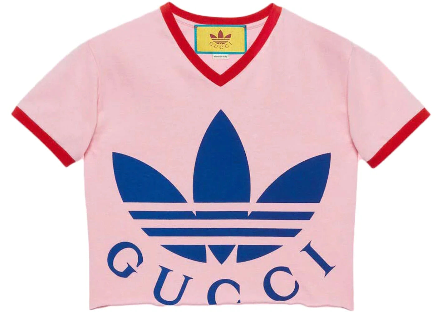 Gucci x adidas Cropped T-Shirt Pink