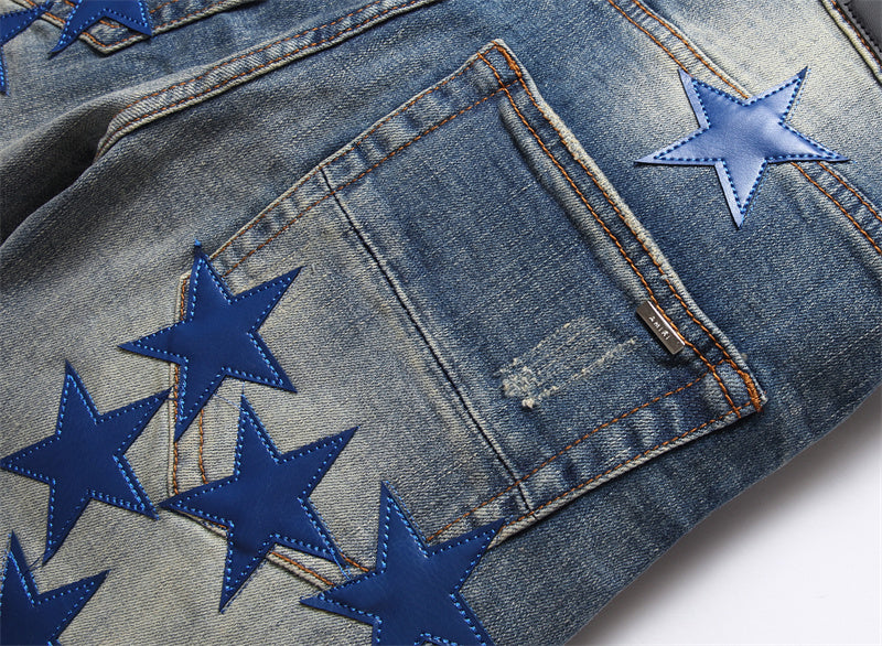 Amiri AMIRI Denim Blue Star