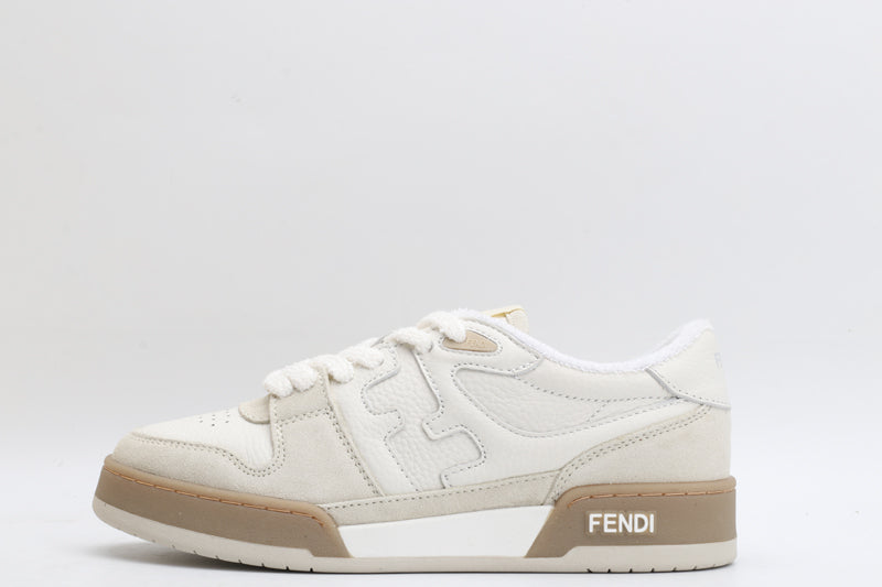 Fendi Fendi White Suede Low Tops