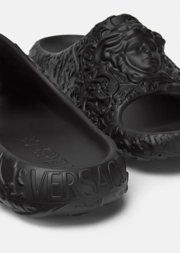 Versace MEDUSA DIMENSION SLIDERS BLACK