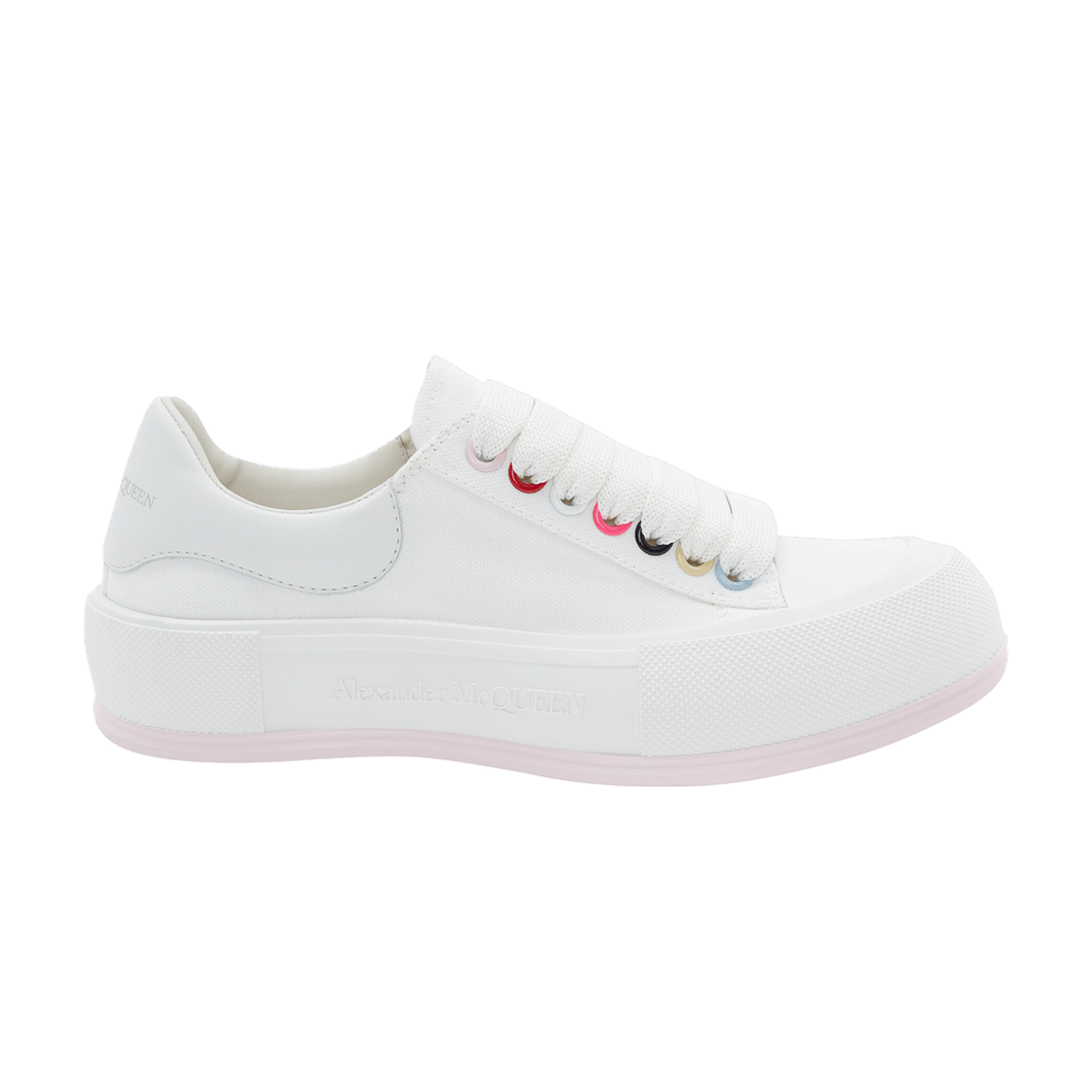 Alexander McQueen Wmns Deck Lace Plimsoll 'White Multi'