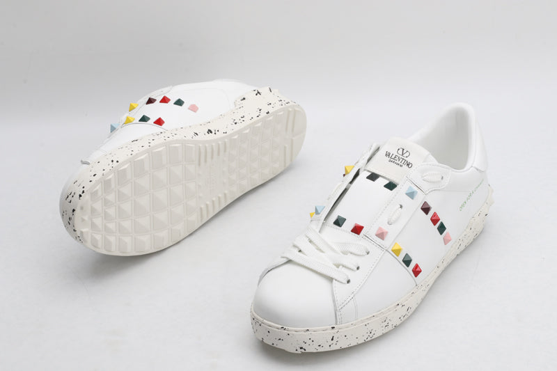 Valentino Garavani OPEN FOR A CHANGE SNEAKER IN BIO-BASED MATERIAL WHITE/MULTICOLOUR