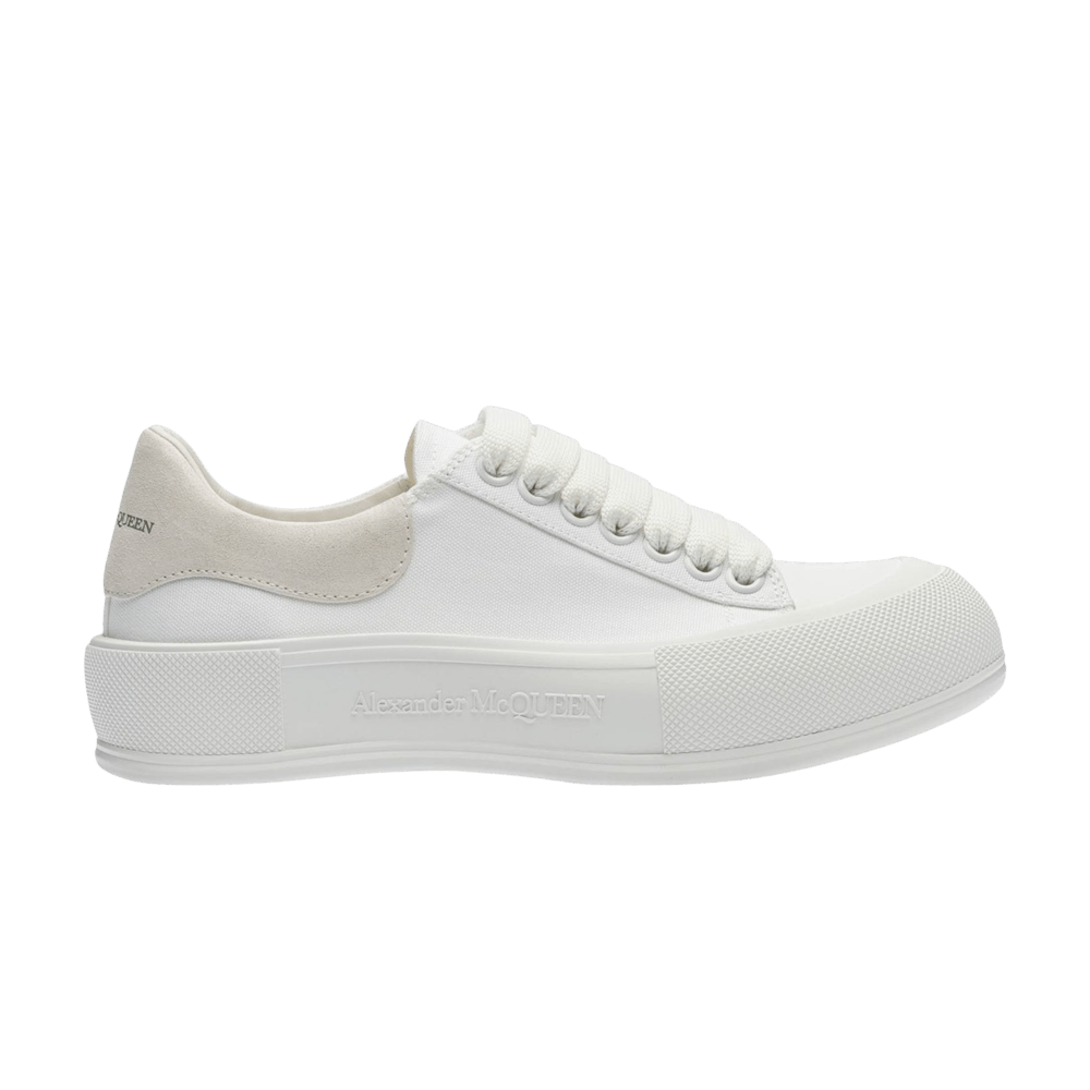 Alexander McQueen Wmns Deck Lace-Up Plimsoll 'White' 2021