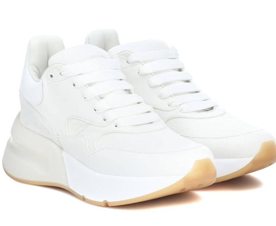 Alexander McQueen Leather and fabric White