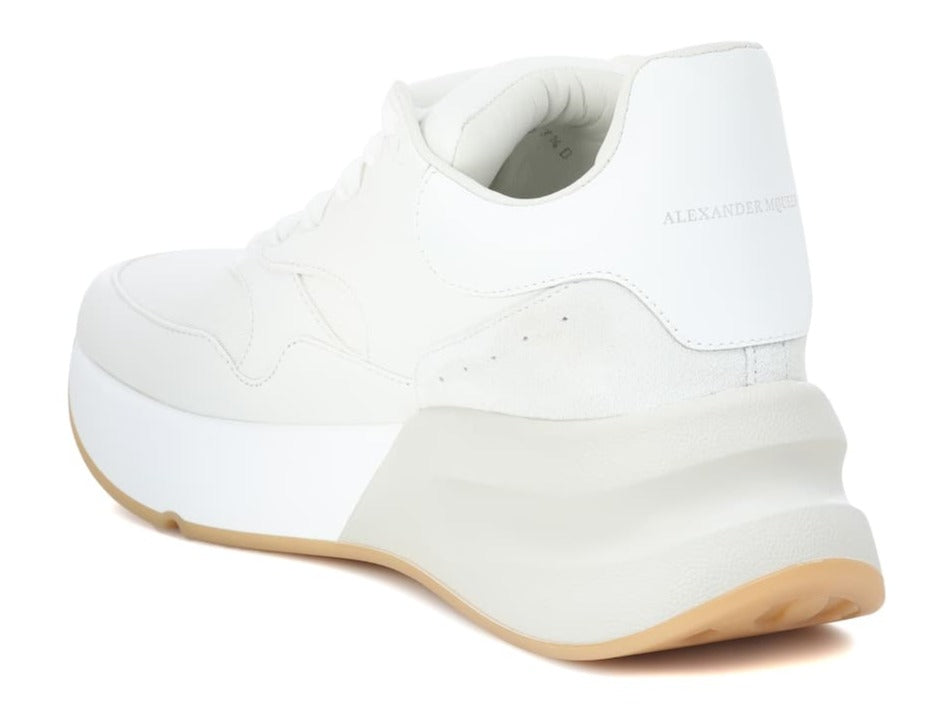 Alexander McQueen Leather and fabric White