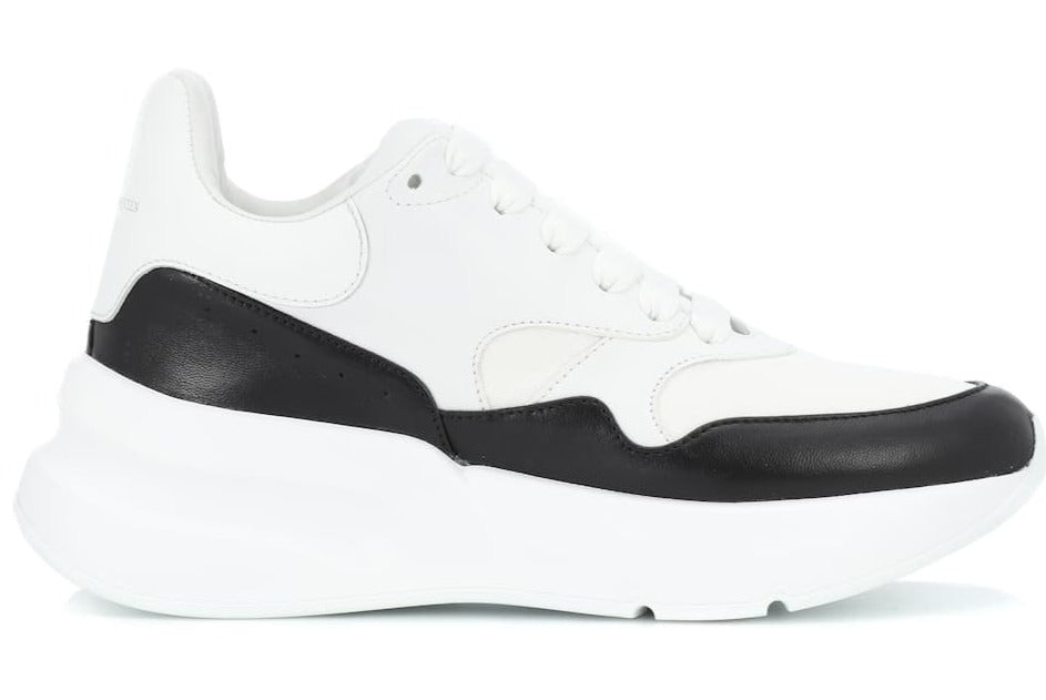 Alexander McQueen Leather platform White and Black