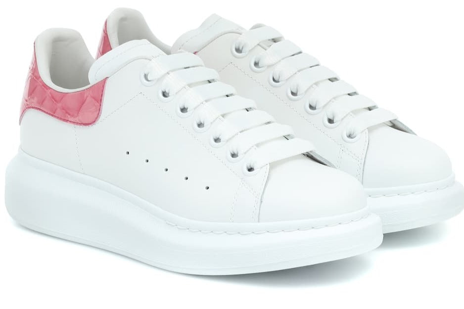 Alexander McQueen White leather and Pink