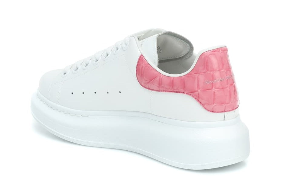 Alexander McQueen White leather and Pink