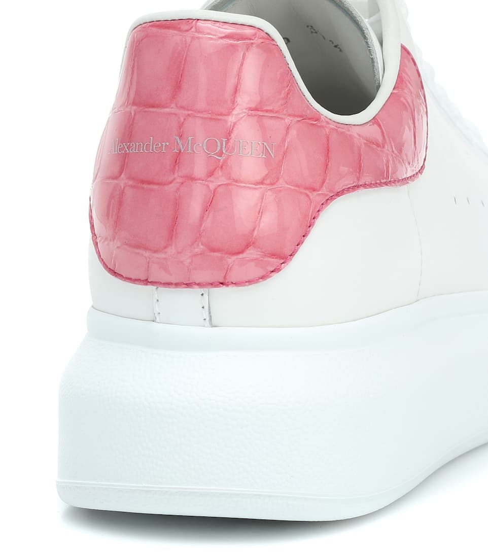 Alexander McQueen White leather and Pink