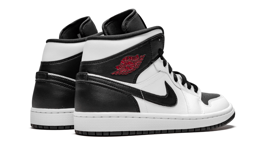 Air Jordan 1 Mid - White/Gym Red-black