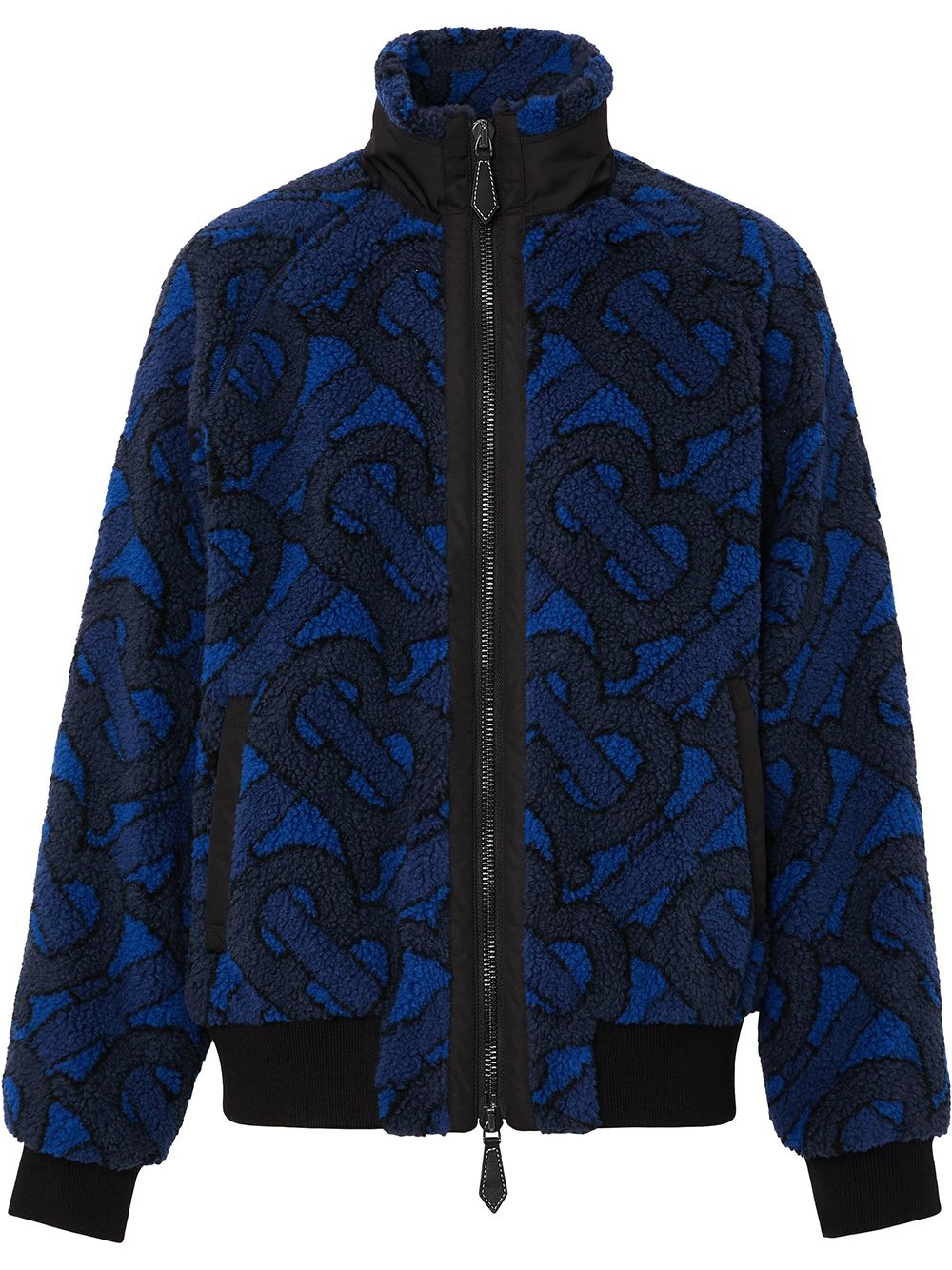 Burberry monogram-print fleece jacket