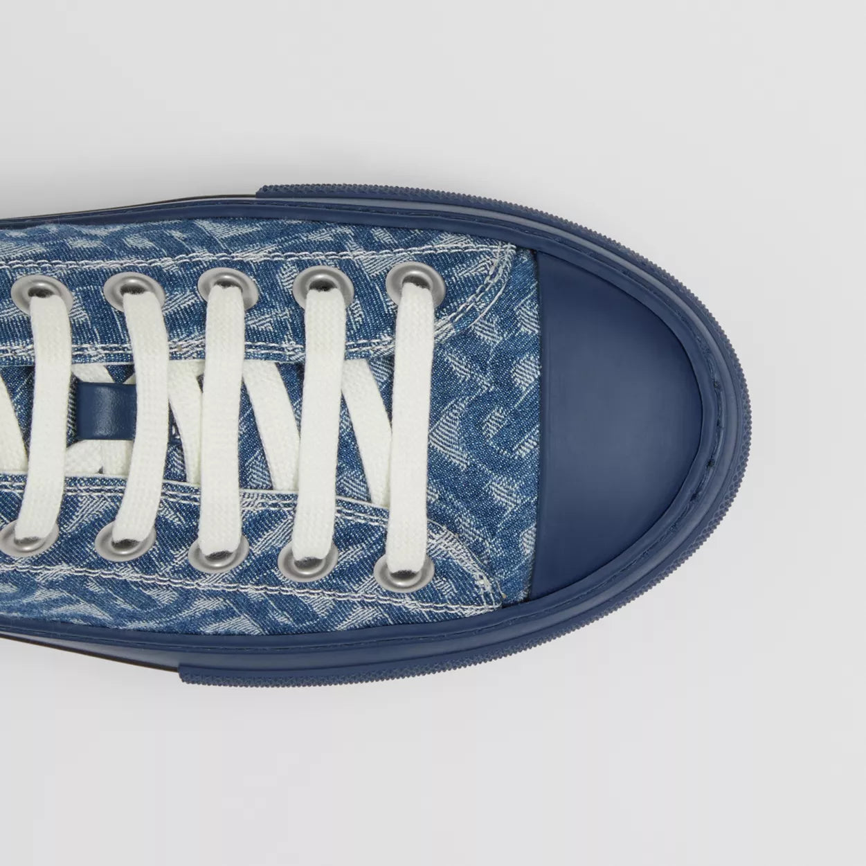 Burberry Monogram Denim Sneakers Denim Blue