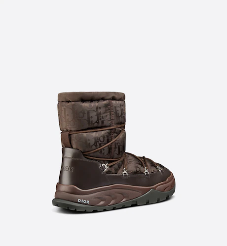 Dior SNOW ANKLE BOOT BROWN SMOOTH