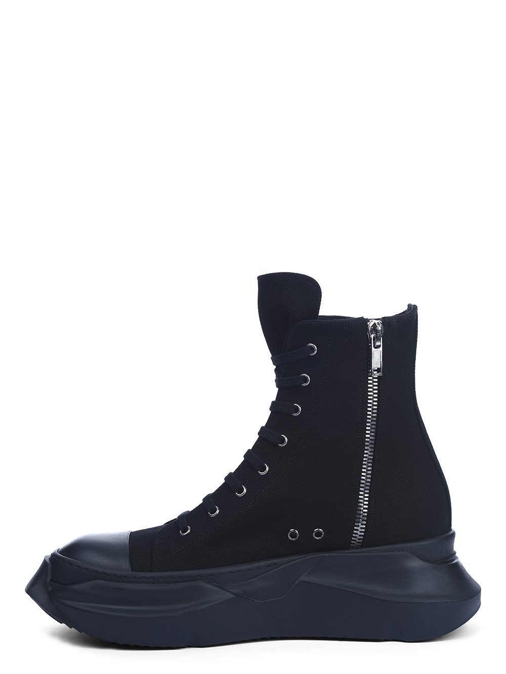 Rick Owens DRKSHDW FW22 STROBE ABSTRACT SNEAK IN BLACK 22OZ DENIM