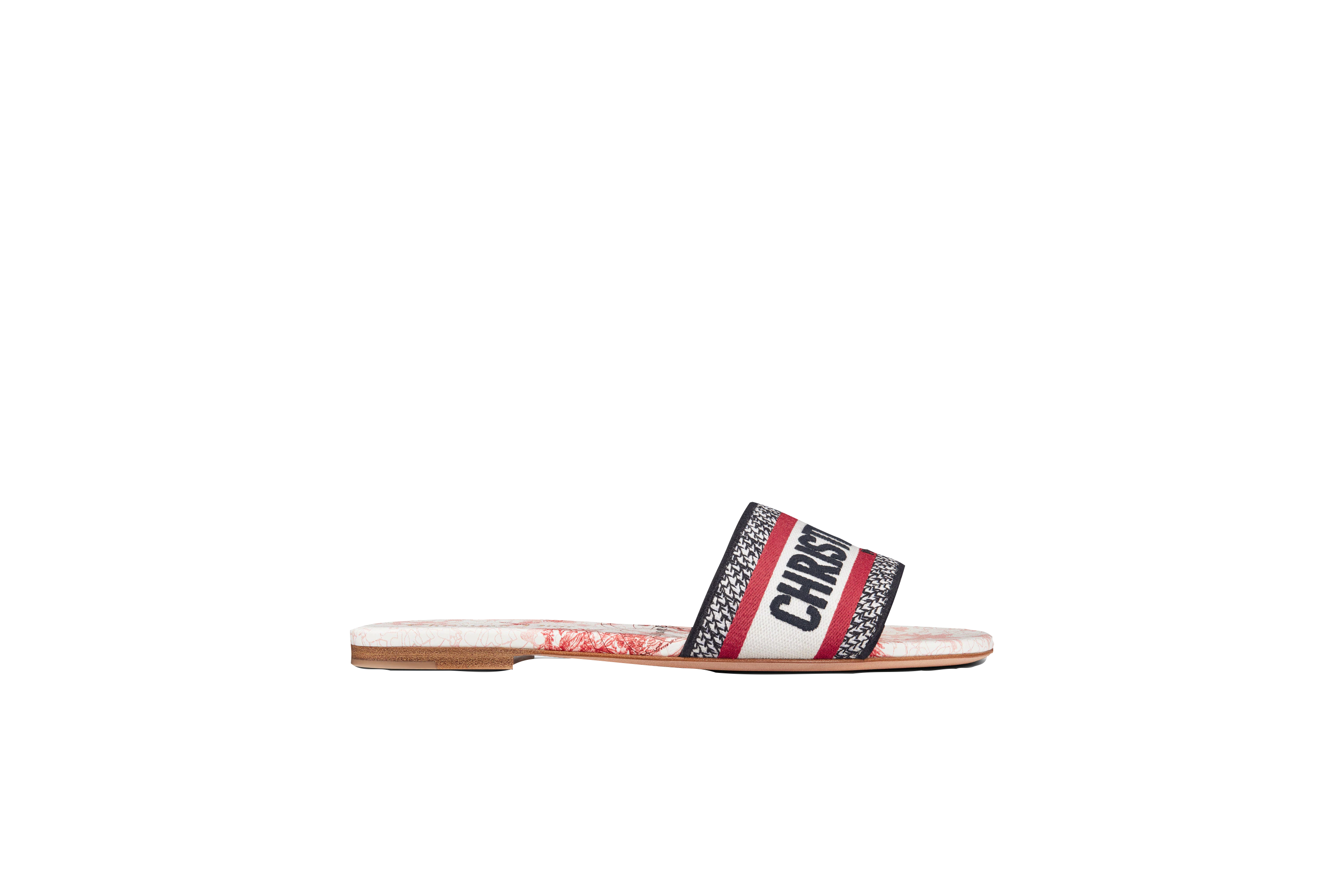 Dior DWAY DIORAMOUR SLIDE White and Red