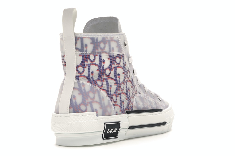 Dior B23 High Top Red Blue Oblique