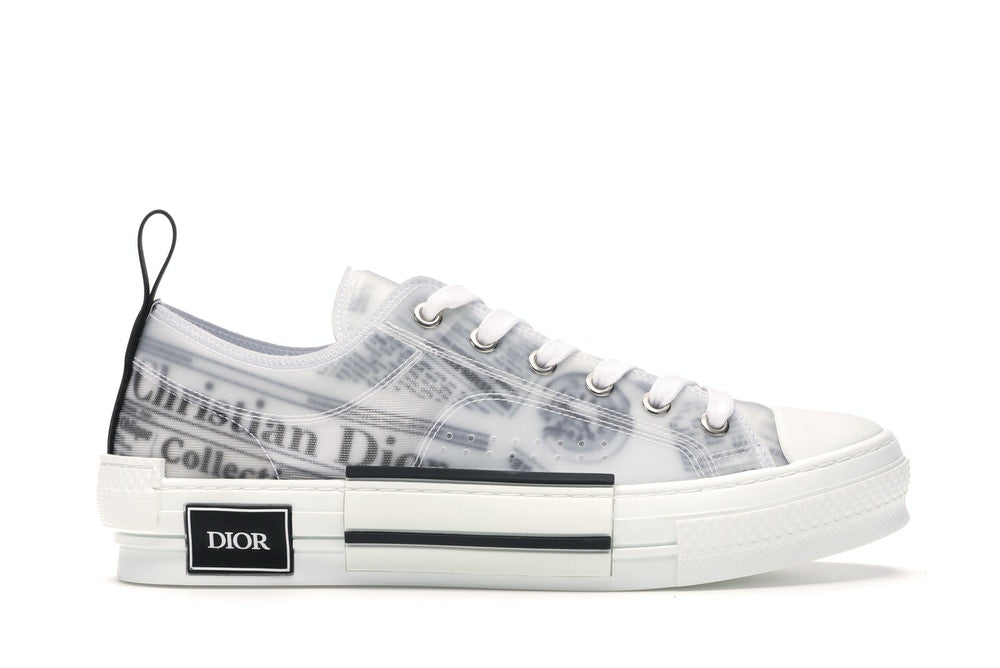 Dior B23 Low Top Daniel Asham Newspaper