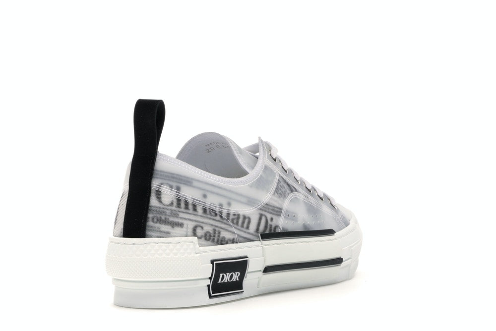 Dior B23 Low Top Daniel Asham Newspaper