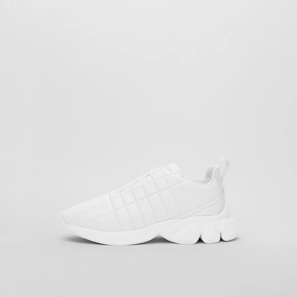 Burberry Quilted Leather Classic Sneakers White