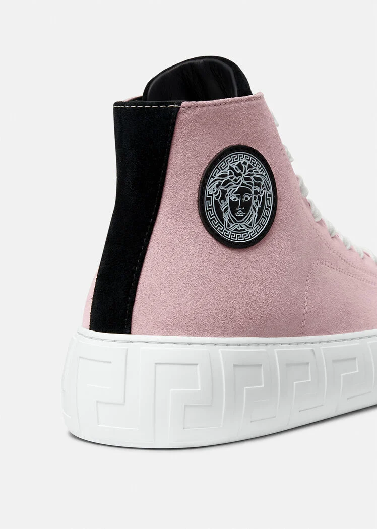 GRECA SUEDE HIGH-TOP Black and pink