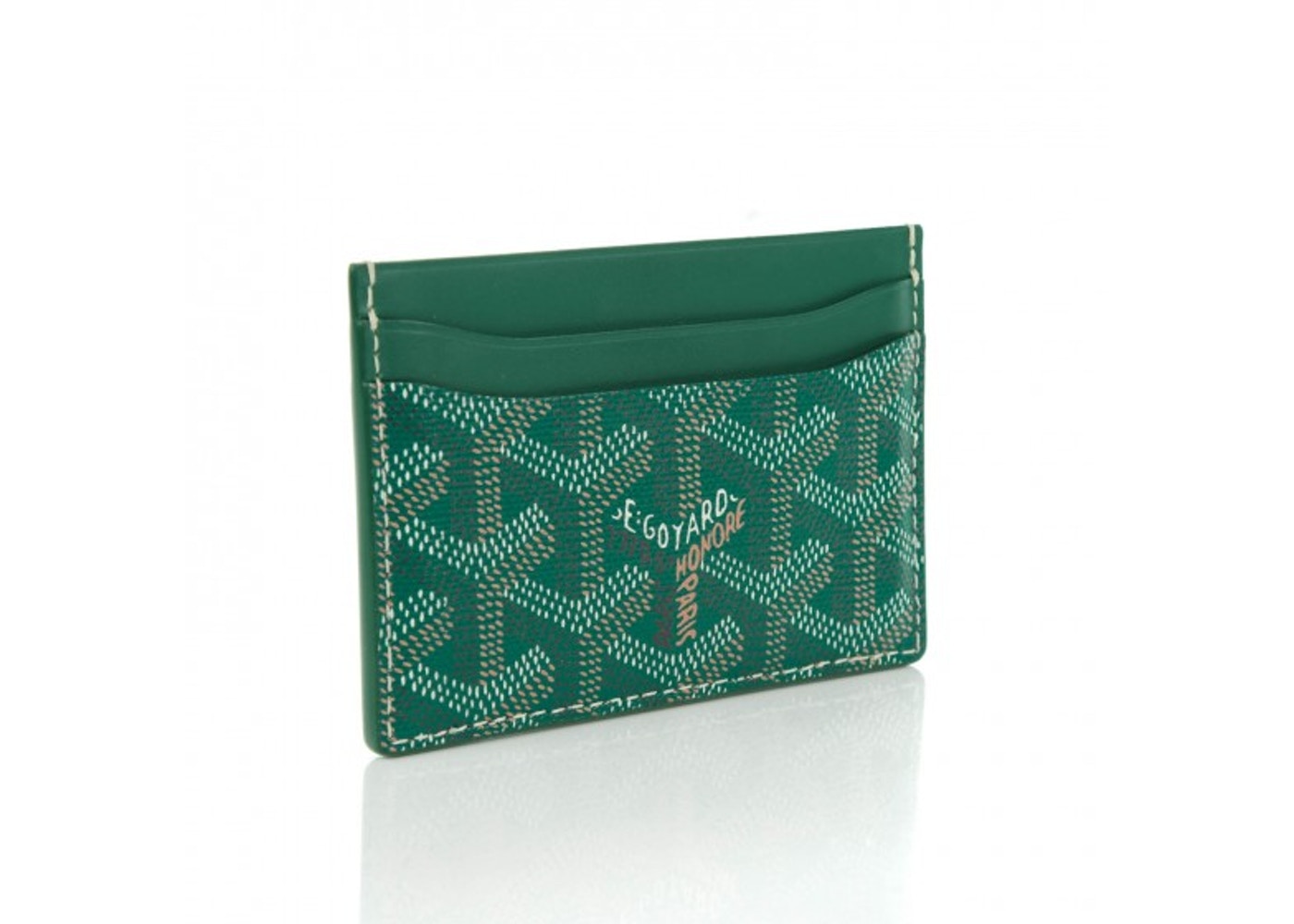 Goyard Saint Sulpice Card Case Goyardine Green