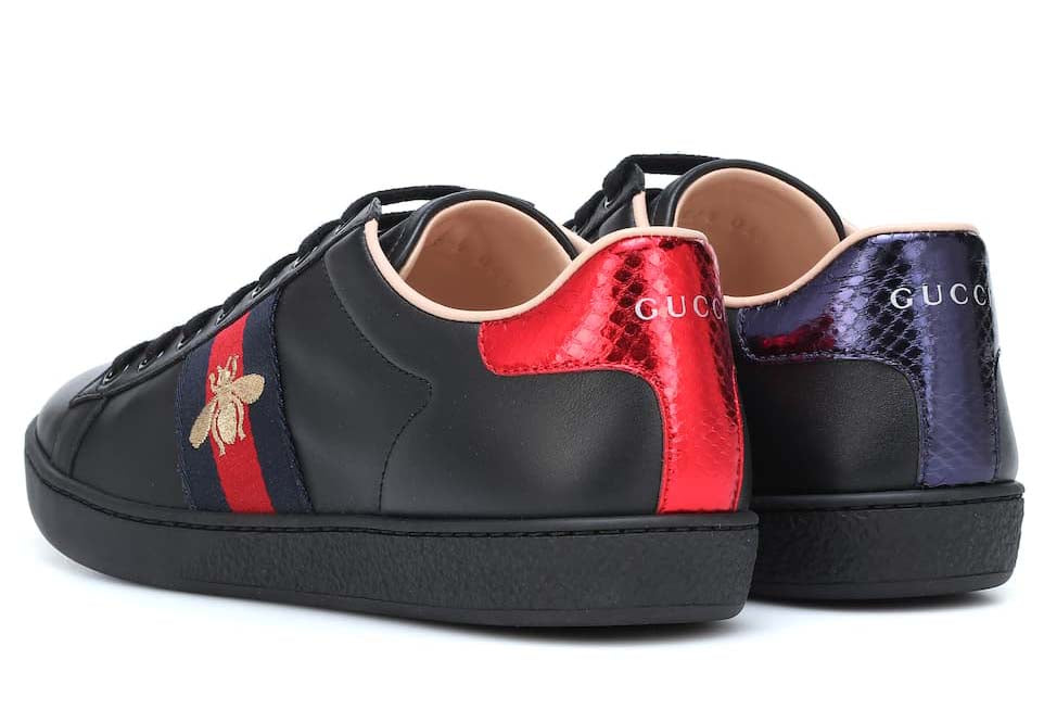 Gucci Ace leather sneakers Black