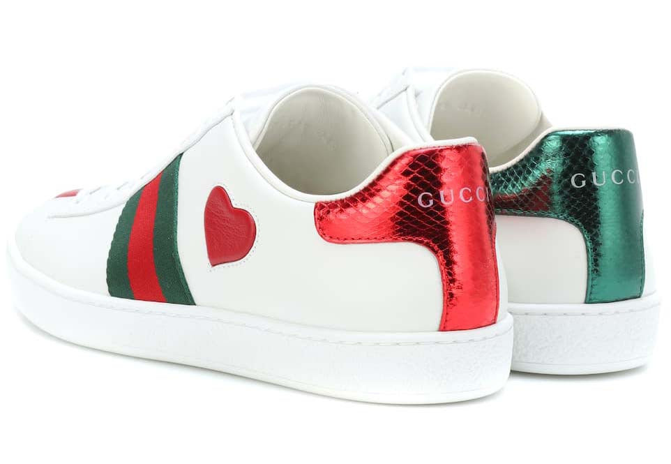 Gucci Ace leather sneakers Heart