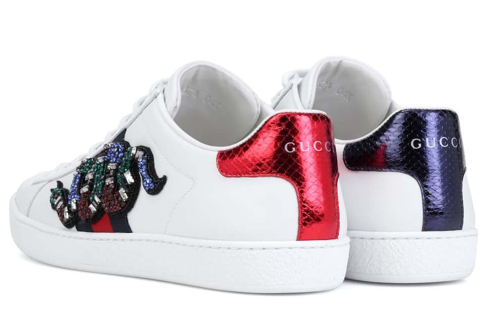 Gucci Ace leather sneakers Snake