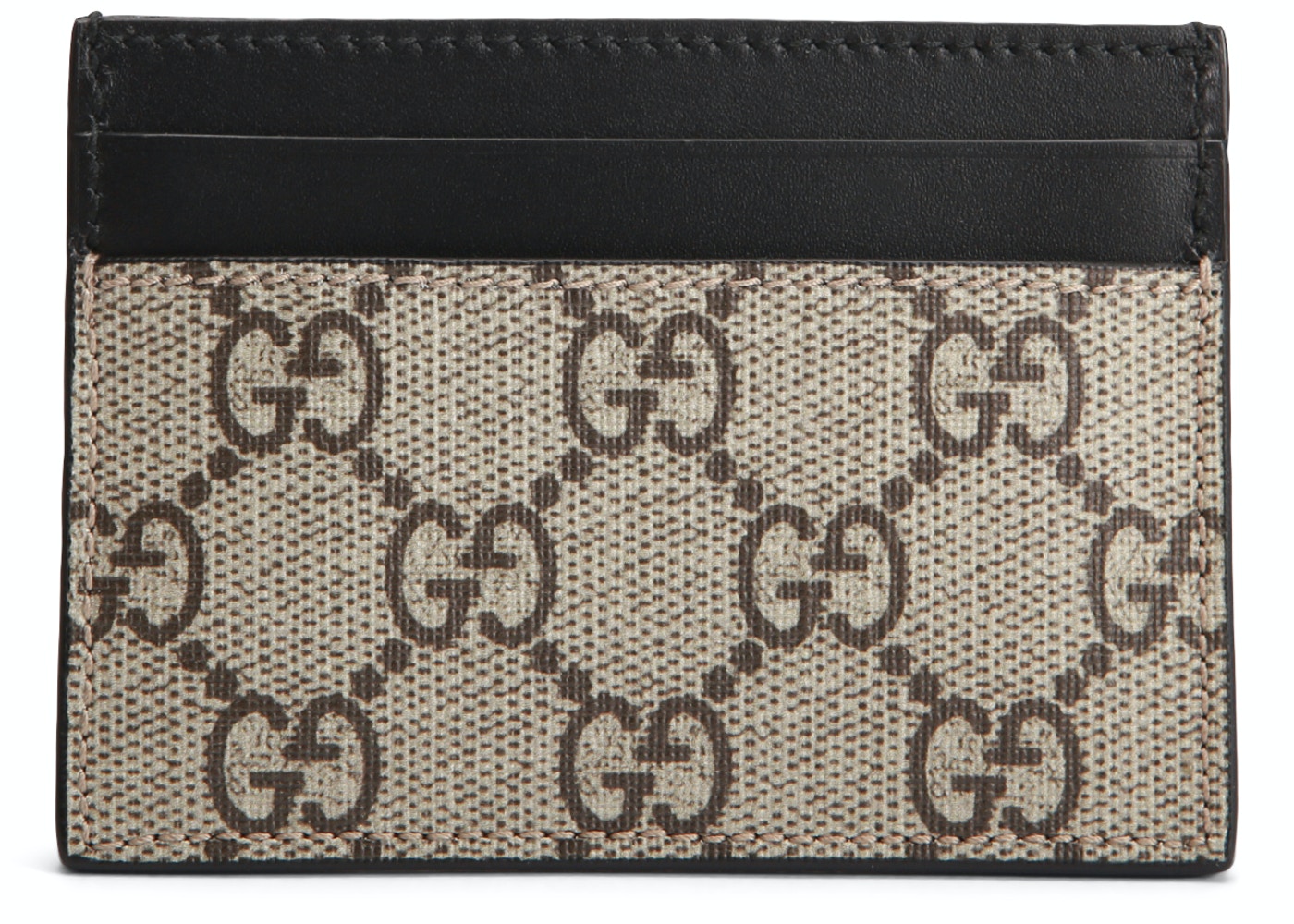 Card Case GG Supreme Kingsnake Print Beige Ebony