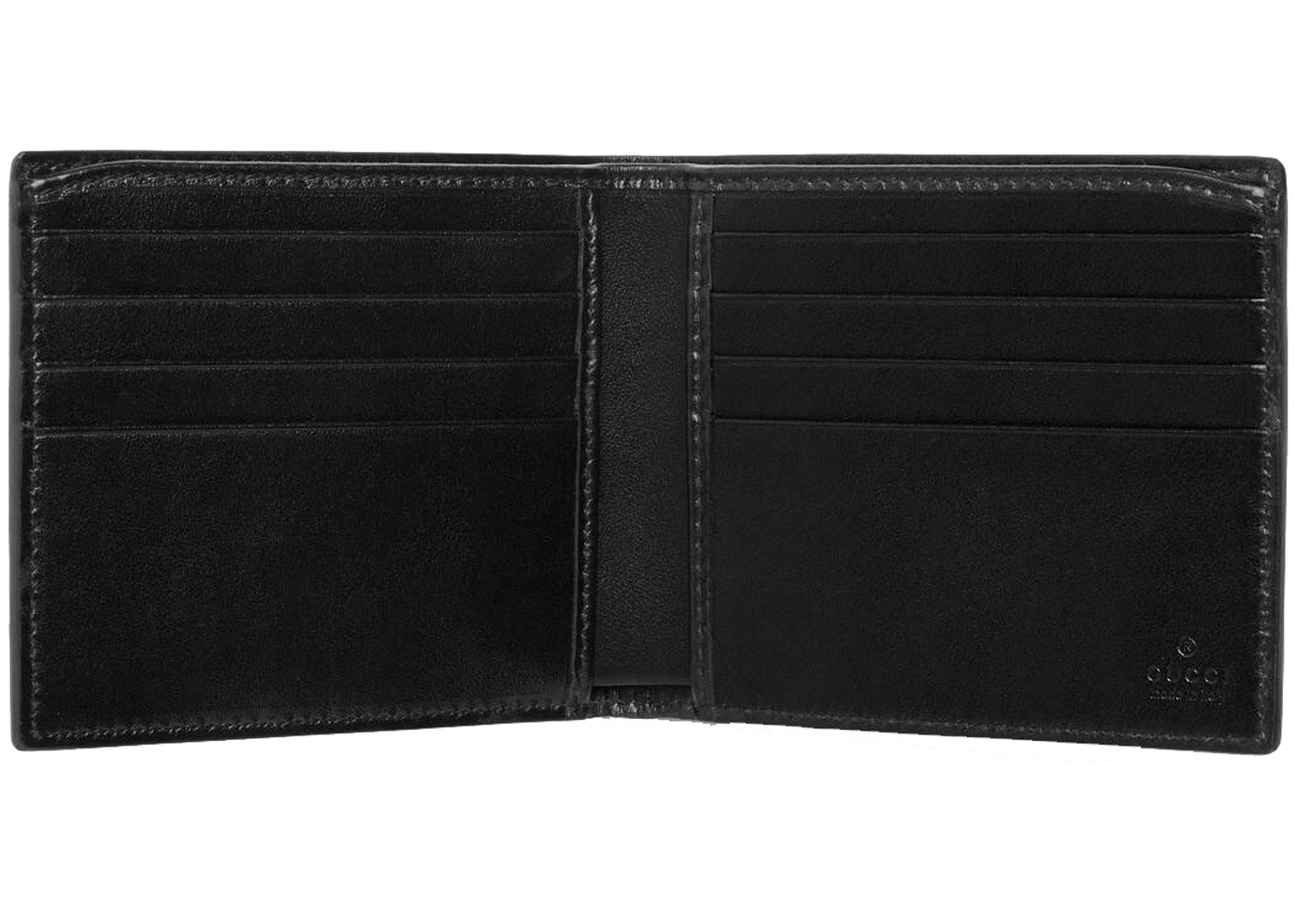 Leather Wallet with Gucci Logo (8 Card Slot) Black