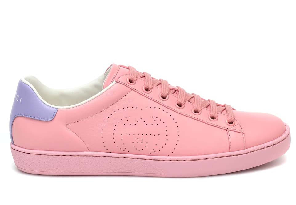 Gucci New Ace leather sneakers Pink